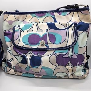 Coach multi color crossbody